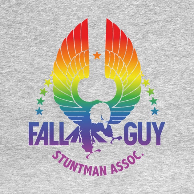 The Fall Guy Logo (rainbow effect) by GraphicGibbon